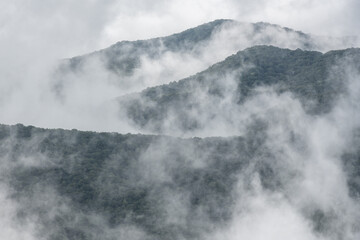 Fototapeta premium Three Ridges and Fog