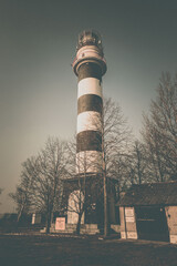 power station in the winter 