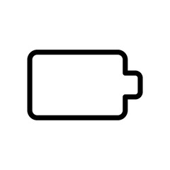 Low battery icon, Isolated battery icon line design. battery charge indicator