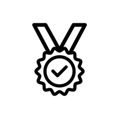 Approval check sign. approval medal icon symbol. award icon. certified checkmark ribbon label. Vector premium product certified or best choice recommended award and warranty approved certificate stamp