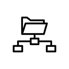 Files transfer. Copy files, data exchange, backup. Folder sharing icon. Network Folder Vector Illustration