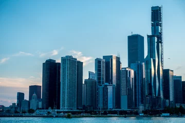 Foto op Plexiglas Chicago Skyline © FrankDominik