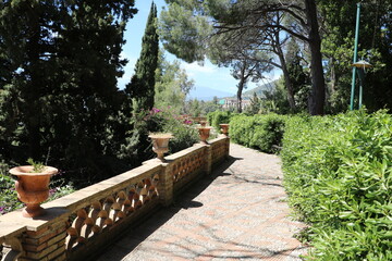 Villa Comunale in Taormina, Sicily Italy