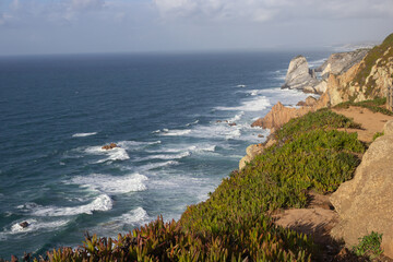 beautiful view on the sea and landscape from the oic of mountain