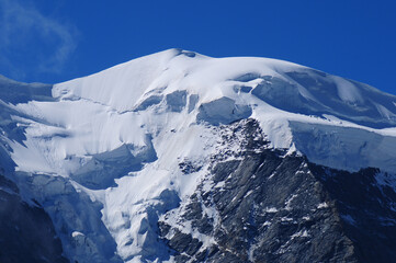 Swiss Alps: The peak of mount 