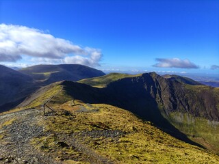 mountain landscape with clouds