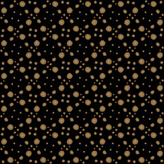 Abstract of meteor pattern. Design seamless stone gold on black background. Design print for illustration, texture, wallpaper, background.