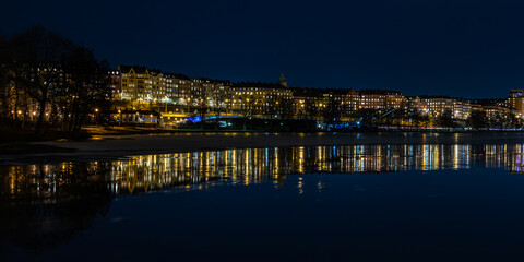 Fototapeta premium night view of the town