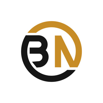 Initial bn letter logo vector template design. Linked letter nb logo design.