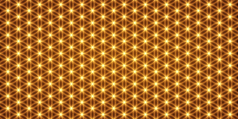 Sacred geometry, flower of life pattern. Vector background.