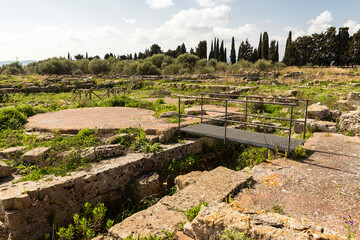 Panoramic Views of The Archaeological Area of Megara Iblea in Province of Syracuse, Sicily, Italy.
