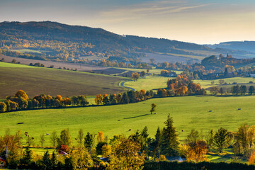 Autumn Czech landscape, Czech Republic, Pilsen region