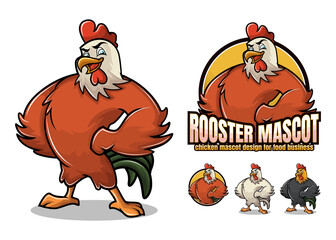 Fototapeta premium rooster and hen