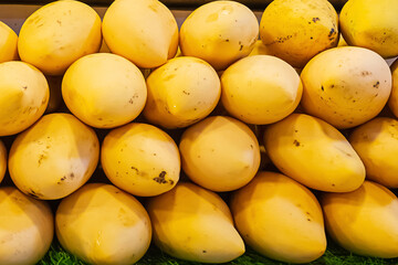 mango yellow tropical fruit stacked stack background