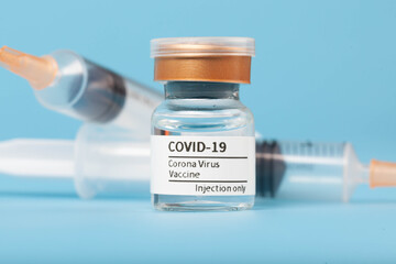 Corona Virus Vaccine with syringe