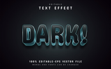 Fototapeta premium Dark text effect editable