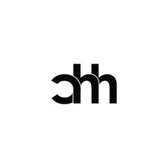 chh letter original monogram logo design