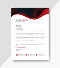 modern creative clean letterhead template design