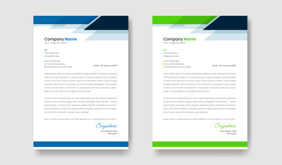 Abstract minimalist style Letterhead template