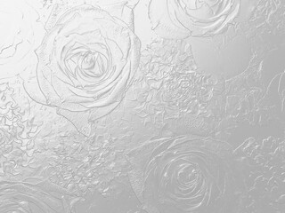 Silver background of 3d processed rose and carnation flower arrangement
