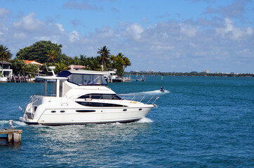luxury yachts in the bay