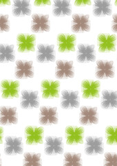 Abstract delicate figures on a light background for design. Pattern. 3d