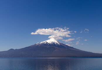 the osorno volcano and the llanquihue lake