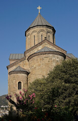 Fototapeta na wymiar Metekhi Church, Tbilisi, Georgia