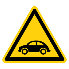 Beetle Car Symbol Sign,Vector Illustration, Isolate On White Background Label. EPS10