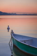 Lac d'Annecy, coucher de soleil au Veyrier du lac