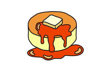 パンケーキのイラスト