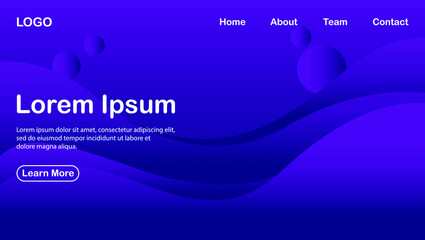 new purple moderen background and gradient wave shape premium vektor 