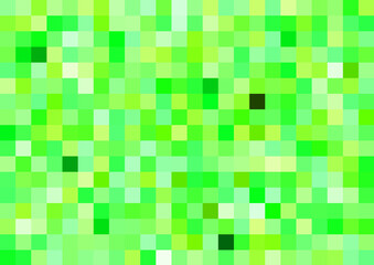 bright design background, abstract, pixels, squares, tiles, glass, shards, water, green, mint, yellow, paper, seamless pattern, geometric background, summer, digital, material, illustration, print, 