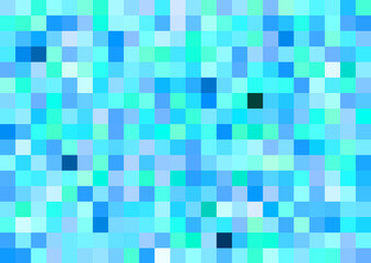 bright design background, abstract, pixels, squares, tiles, glass, shards, water, sea, freshness, ice, blue, turquoise, paper, seamless pattern, geometric background, summer, winter, digital, material