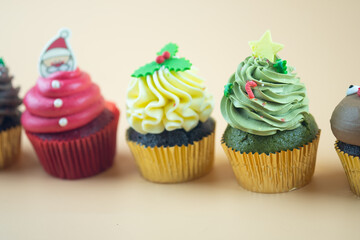 Festive Christmas cupcakes