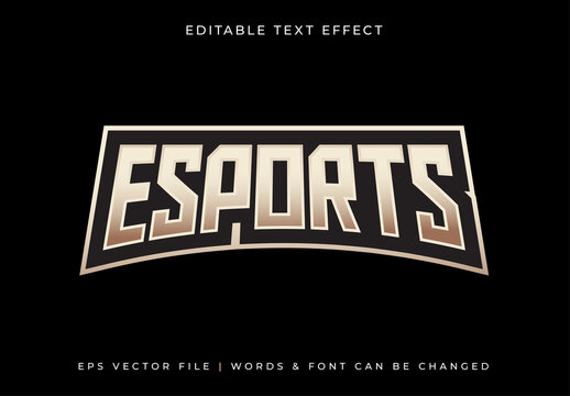 Gaming Esport Typography Text Effect - Editable Text