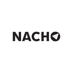 Nacho snack logo design template