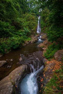 Gitgit Waterfall on Bali island in Indonesia