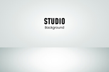 Gray empty room studio gradient used for background and display your product. Eps10 vector illustration.