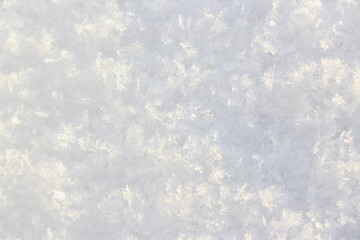 silvery snow