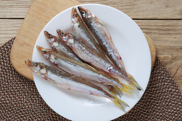 Salted-dried capelin fish