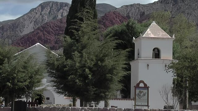 Church of Saint Francis of Paula (Iglesia de San Francisco de Paula) in Uquia Village, Quebrada de Humahuaca, Jujuy Province, Argentina.  