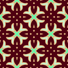 Geometric vector pattern with triangular elements. Seamless abstract ornament for wallpapers and backgrounds. 