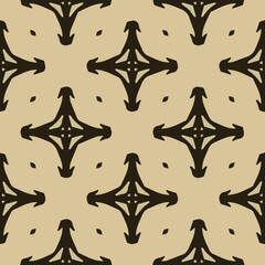 Geometric vector pattern with triangular elements. Seamless abstract ornament for wallpapers and backgrounds. 