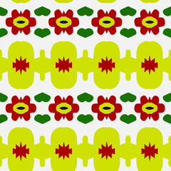 Geometric vector pattern with triangular elements. Seamless abstract ornament for wallpapers and backgrounds. 