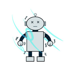 A robot that cools down in the wind