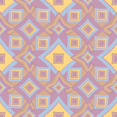 Seamless texture, pattern. Abstract geometric pattern on a square background - colored diamonds.