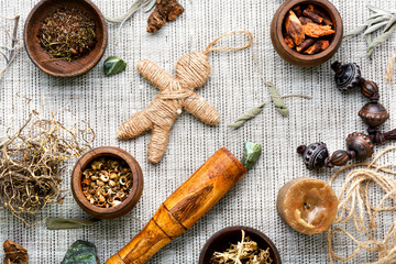Voodoo doll for rituals and witchcraft
