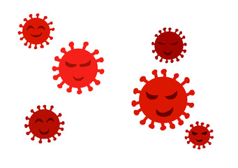 Character illustration of the new coronavirus