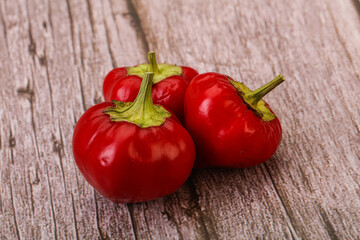 Red hot spicy cherry pepper